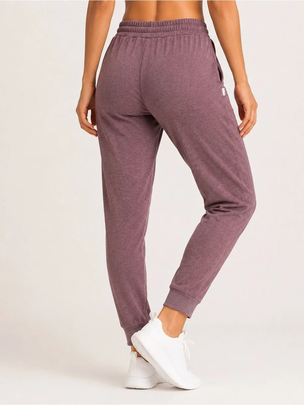 Vuori Performance Jogger DreamKnit VW303 Heather Mauve Plum Women’s Size M - Picture 3 of 8